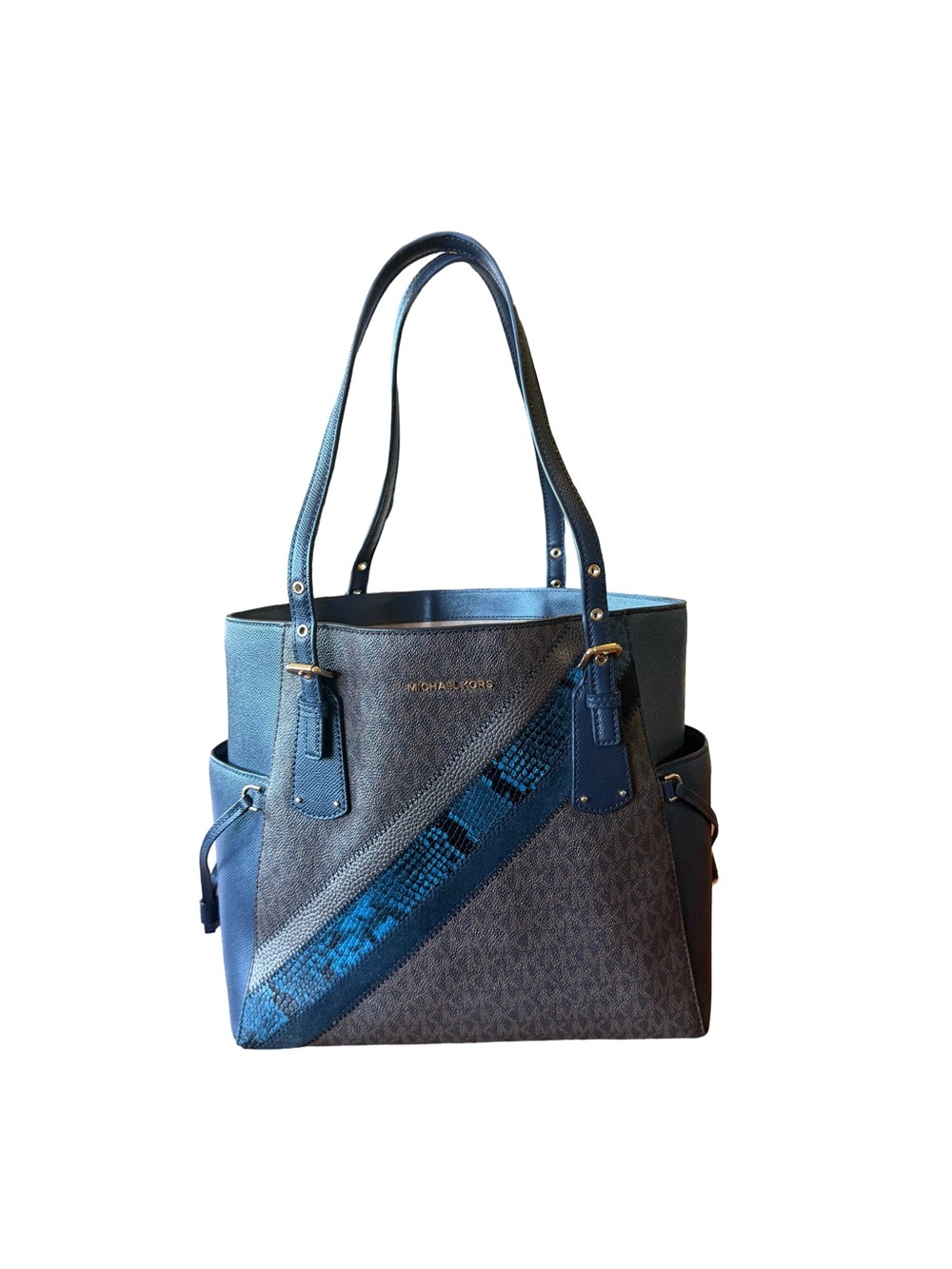 Michael Kors Canvas Signature Tote Brown - Picture 1 of 10